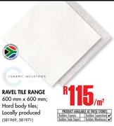 Ceramic Industries Ravel Tile Range-Per Sqm