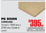 PG Bison Chipboard Grade A-16mm x 1830mm x 2750mm Each