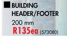 Everite Building Header/Footer Column-200mm Each