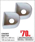 Concrete Gully Top 120mm Hole-400mm x 400mm Each