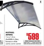 Multiwall Awning-1m x 1.2m