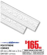 Polystyrene Cornice DM1001-65mm x 86mm x 2m Each