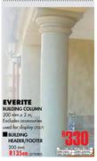 Everite Building Header/Footer Column-200mm Each