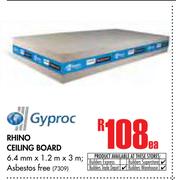 Gyproc Rhino Ceiling Board-6.4mm x 1.2m x 3m Each