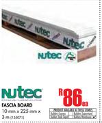 Nutec Fascia Board-10mm x 225mm x 3m Each