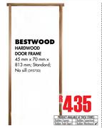 Bestwood Hardwood Door Frame-45mm x 70mm x 813mm