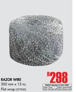 Razor Wire 500mm x 1.5m, Flat Wrap