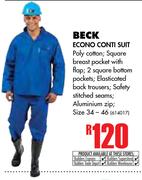 Beck Econo Conti Suit 