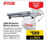 Ryobi 3000W Electric Blower Vacuum