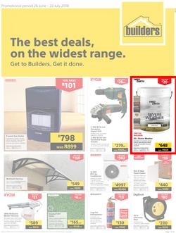 Builders Inland : The Best Deals On The Widest Range (26 June - 22 July 2018), page 1