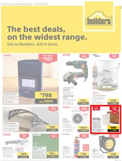 Builders Inland : The Best Deals On The Widest Range (26 June - 22 July 2018), page 1