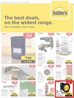 Builders Inland : The Best Deals On The Widest Range (26 June - 22 July 2018), page 1