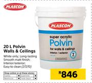 Plascon Polvin Walls & Ceilings-20Ltr