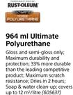 Rust Oleum Ultimate Polyurethane-964ml 