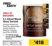 Fired Earth Velvet Wood Preservative-5Ltr