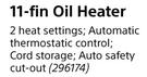 Goldair 11 Fin Oil Heater