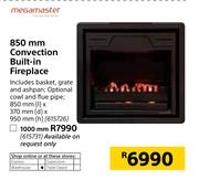 Megamaster 850mm Convection Built In Fireplace