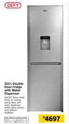 Defy 323Ltr Double Door Fridge With Water Dispenser
