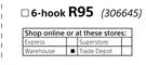 Home & Kitchen 6-Hook Wall Mounted Rack