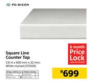 PG Bison Square Line Counter Top