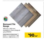 Barnyard Tile Range-Per Sqm