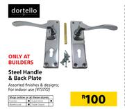 Dortello Steel Handle & Back Plate