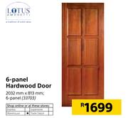Lotus 6-Panel Hardwood Door