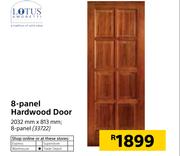 Lotus 8-Panel Hardwood Door