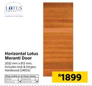 Lotus Horizontal Lotus Meranti Door