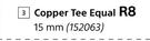 Builders Copper Tee Equal 15mm