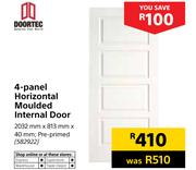 Doortec 4-Panel Horizontal Moulded Internal Door