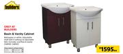 Builders Basin & Vanity Cabinet