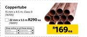 Coppertube (15mm x 4.5m, Class 0)-Each