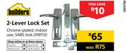 Builders 2-Lever Lock Set