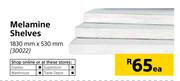Melamine Shelves (1830mm x 530mm)-Each
