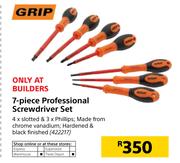 Grip 7-Piece Professional Screwdriver Set