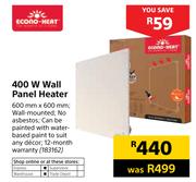 Econo Heat 400W Wall Panel Heater-600mm x 600mm