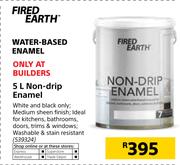 Fired Earth 5Ltr Non-Drip Enamel