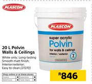 Plascon 20Ltr Polvin Walls & Ceilings