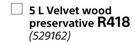 Fired Earth 5Ltr Velvet Wood Preservative