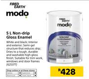 Fired Earth Modo 5Ltr Non-Drip Gloss Enamel
