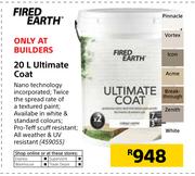 Fired Earth 20Ltr Ultimate Coat