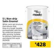 Fired Earth Modo 5Ltr Non-Drip Satin Enamel