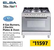 Elba 4 Gas Burners 2 Electric Plates & Oven