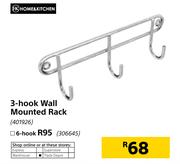 Home & Kitchen 3-Hook Wall Mounted Rack