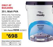 Fired Earth Modo 20Ltr Matt PVA