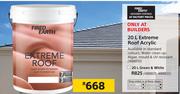 Fired Earth 20Ltr Green & White Extreme Roof Acrylic