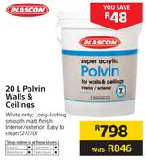 Plascon Polvin Walls & Ceilings-20Ltr