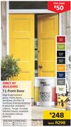 Fired Earth 1Ltr For Front Door