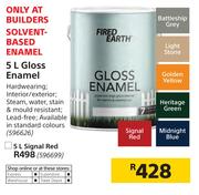 Fired Earth 5Ltr Gloss Enamel